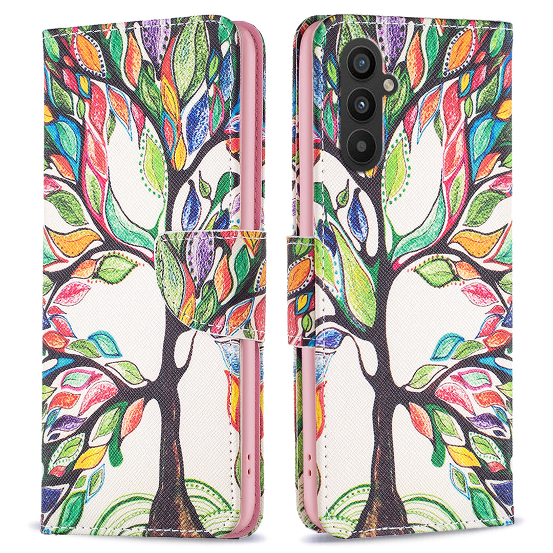 Til Samsung Galaxy A25 5G mønsterudskrivning Flip-etui PU-læderstativ Pungtelefoncover Til Samsung Galaxy A25 5G mønsterudskrivning Flip-etui PU-læderstativ Pungtelefoncover